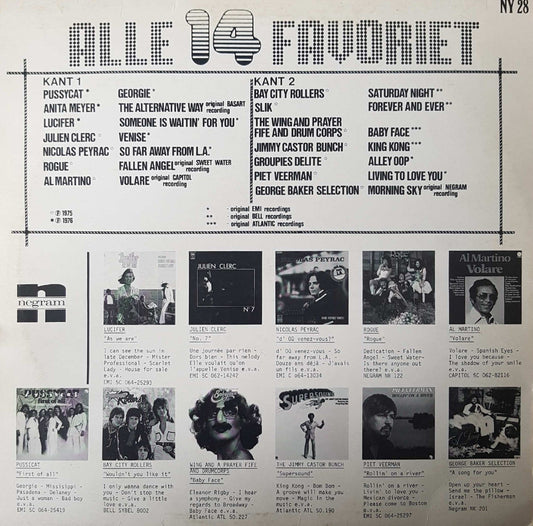 Various - Alle 14 Favoriet! (LP) Vinyl LP Vinyl Zeer Goed / Hoesje Goed "VINYLSINGLES.NL"
