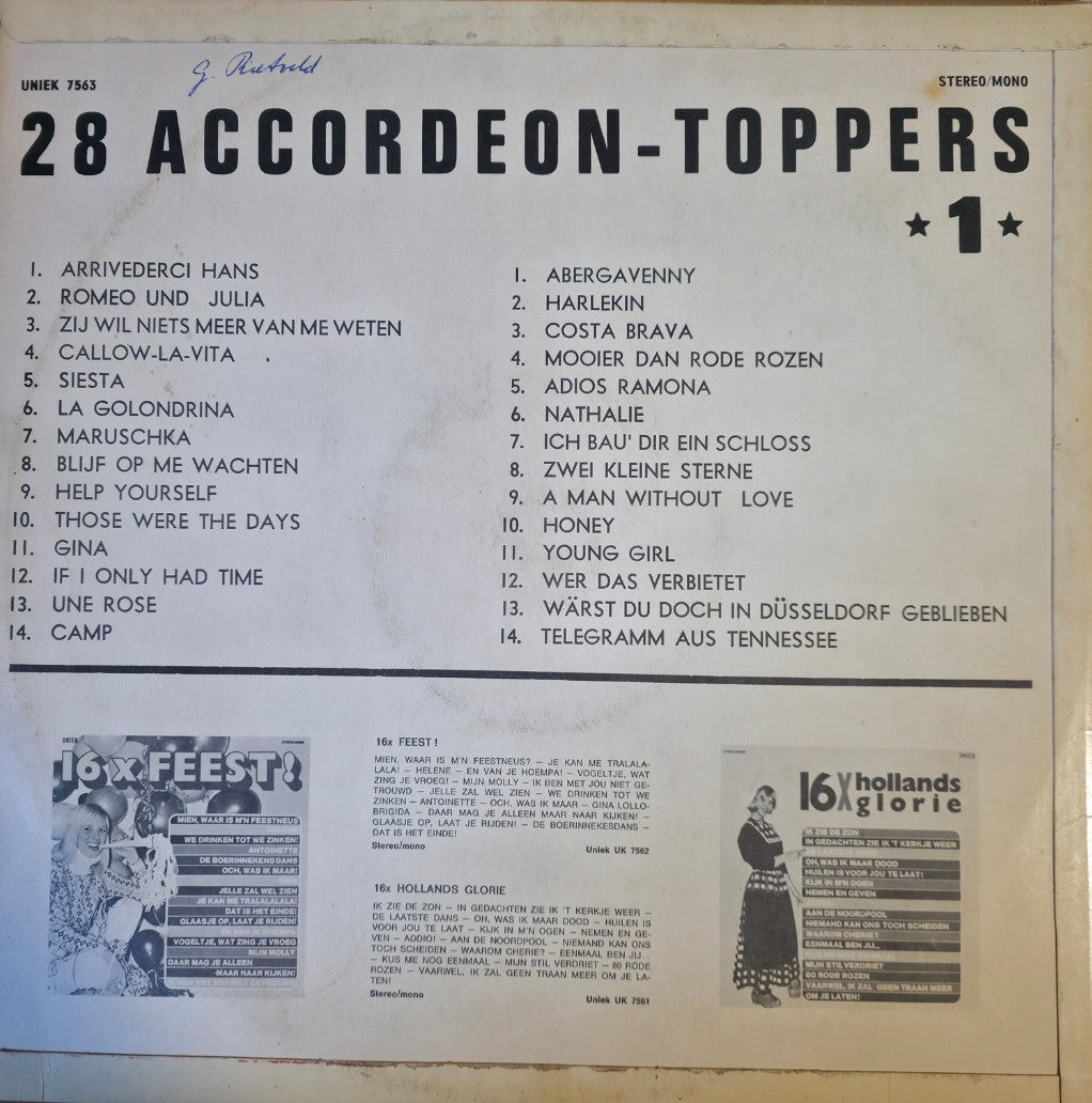 28 Accordeon Toppers 1 (LP)
