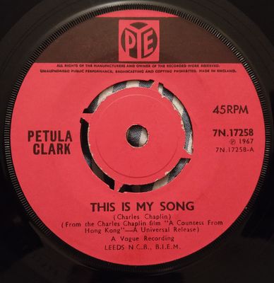 Petula Clark - This Is My Song