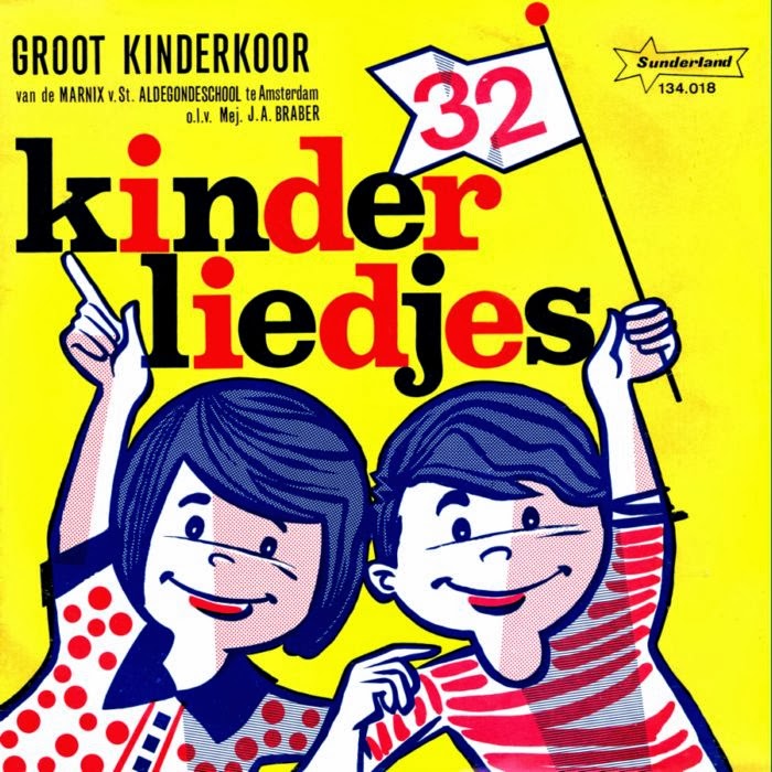 Groot Kinderkoor O.l.v. Gert Naghtegaal - 47 Kinderliedjes (LP) Vinyl LP Media: VG <br> Hoes: G+