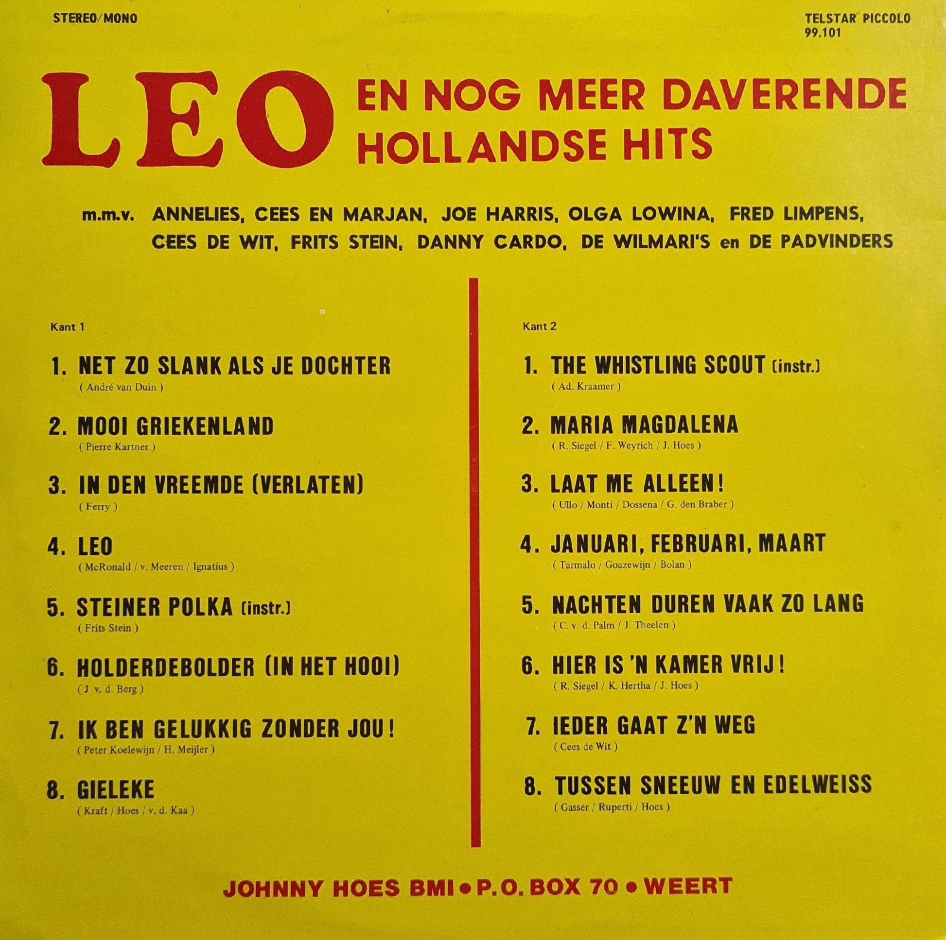 Various - Leo En Nog Meer Daverende Hollandse Hits (LP) 47049 Vinyl Singles VINYLSINGLES.NL