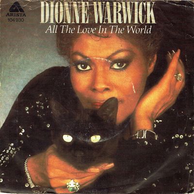 Dionne Warwick - All The Love In The World Vinyl Singles Vinyl Zeer Goed / Hoesje Goed "VINYLSINGLES.NL"