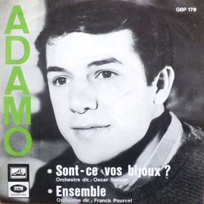 Adamo - Sont-Ce Vos Bijoux Vinyl Singles Vinyl (VG) <br> Hoes (G+)