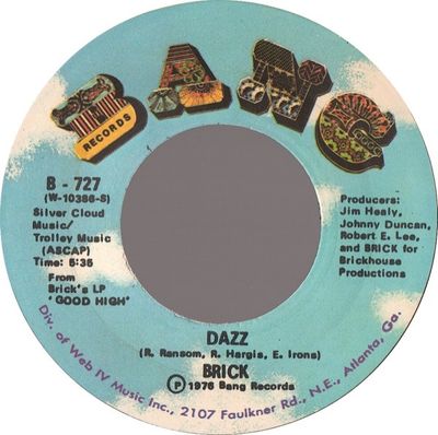 Brick - Dazz Vinyl Singles Vinyl (VG) <br> Hoes (G+)