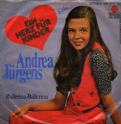 Andrea Jürgens - Ein Herz Für Kinder Vinyl Zeer Goed / Hoesje Goed "VINYLSINGLES.NL"