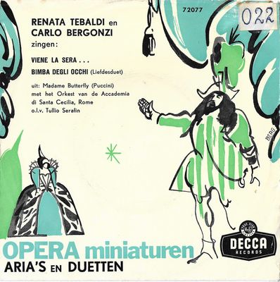 Giacomo Puccini - Viene La Sera...Bimba Degli Occhi Vinyl Singles Media VG+ / Sleeve G+