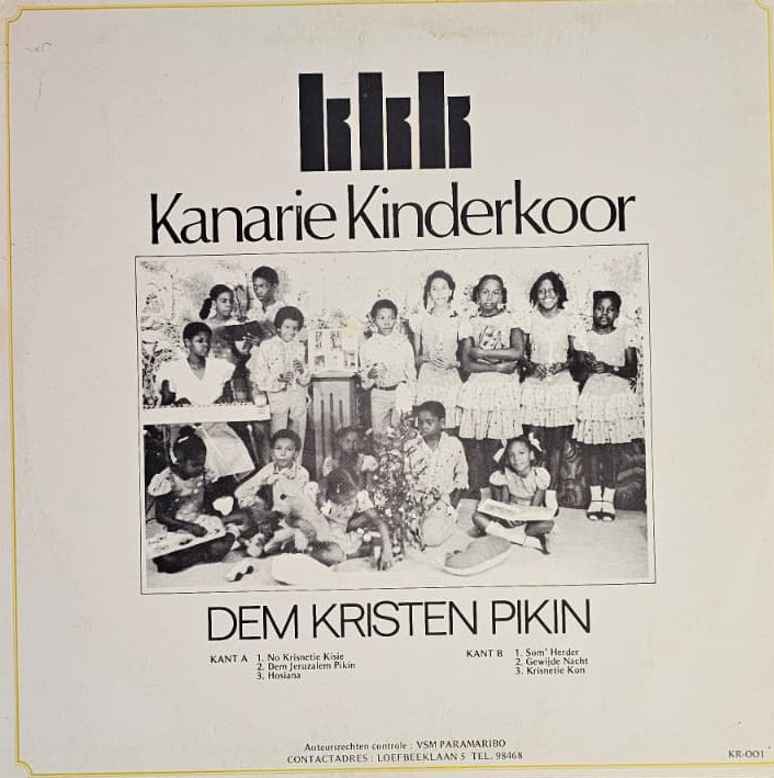Kanarie Kinderkoor - Dem Kristen Pikien (LP) Vinyl LP Vinyl Very Good (VG) <br> Hoes Good Plus (G+)