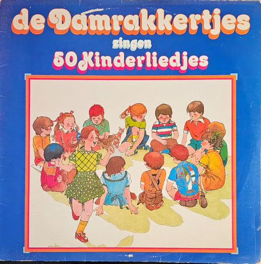 Damrakkertjes - Zingen 50 Kinderliedjes (LP) Vinyl LP Vinyl Very Good (VG) <br> Hoes Good Plus (G+)