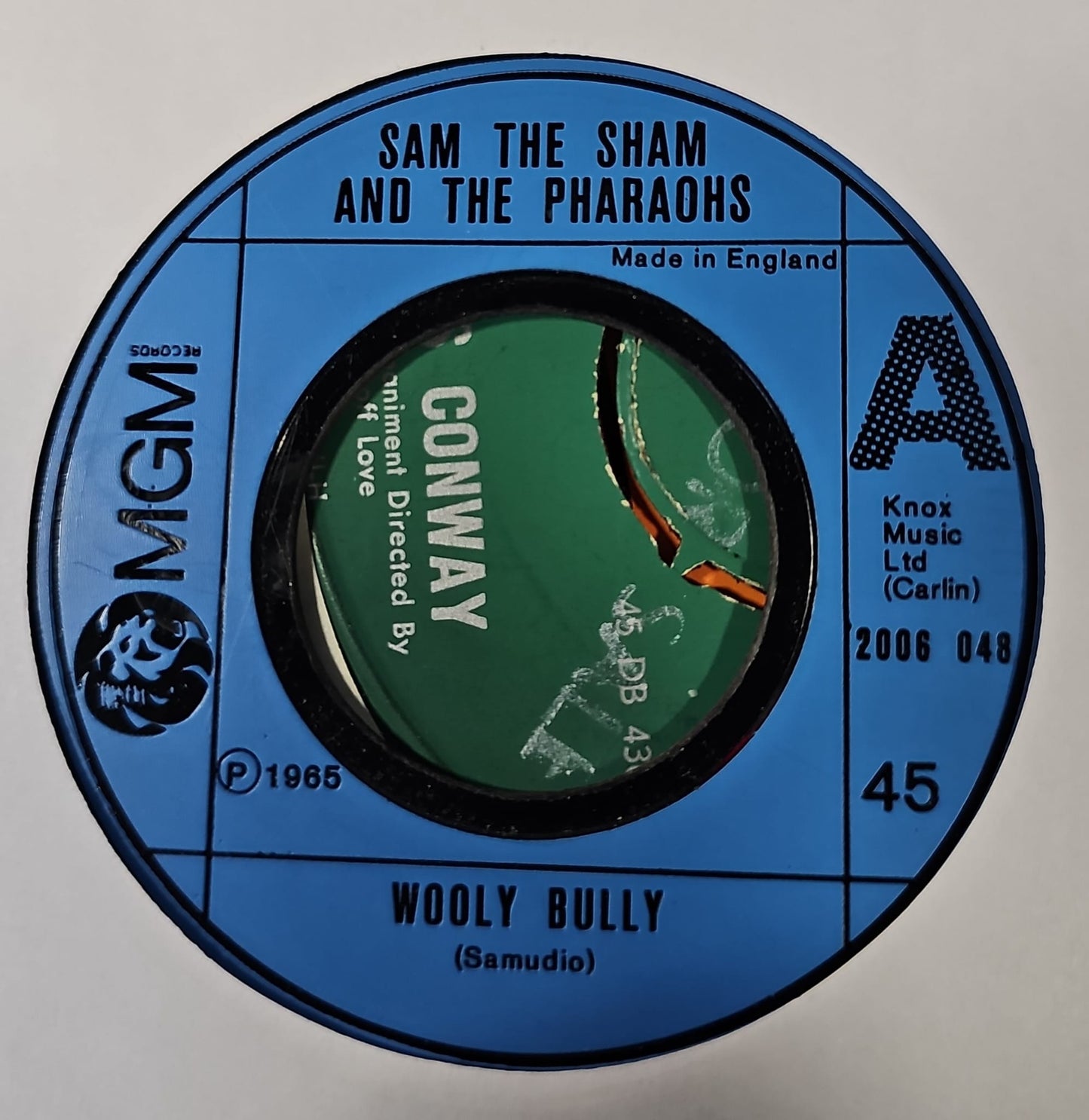 Sam The Sham & The Pharaohs - Wooly Bully Vinyl Singles Vinyl (VG) <br> Hoes Generic
