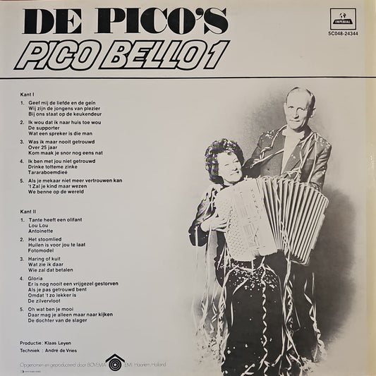 Pico’s - Pico Bello 1 (LP) Vinyl LP Vinyl Zeer Goed / Hoesje Goed "VINYLSINGLES.NL"