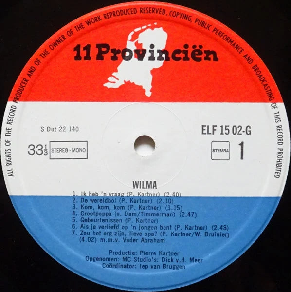 Wilma - Wilma (LP)
