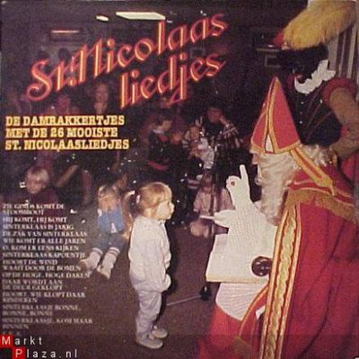 Damrakkertjes - Met De 26 Mooiste St. Nicolaas Liedjes (LP) Vinyl LP Vinyl Very Good (VG) <br> Hoes Good Plus (G+)