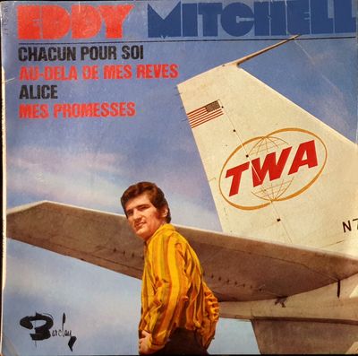 Eddy Mitchell - Chacun Pour Soi Vinyl Singles Vinyl (VG) <br> Hoes Generic