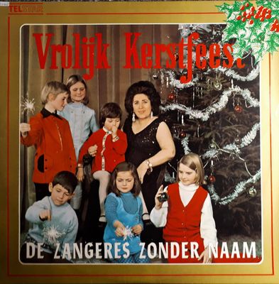 Zangeres Zonder Naam - Vrolijk Kerstfeest (LP) Vinyl LP Vinyl Zeer Goed / Hoesje Goed "VINYLSINGLES.NL"