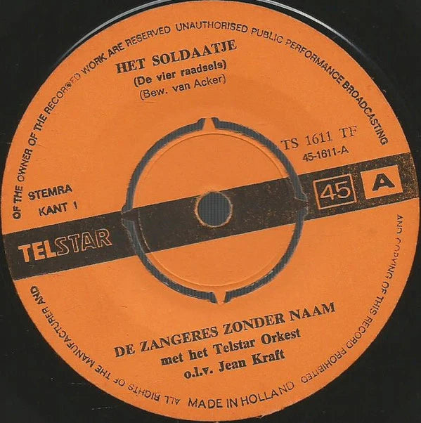 Zangeres Zonder Naam - Het Soldaatje (De Vier Raadsels)