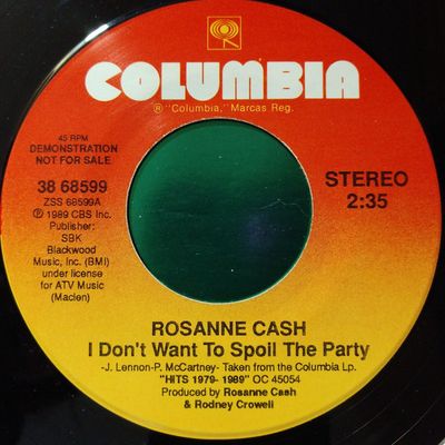 Rosanne Cash - I Don't Want To Spoil The Party