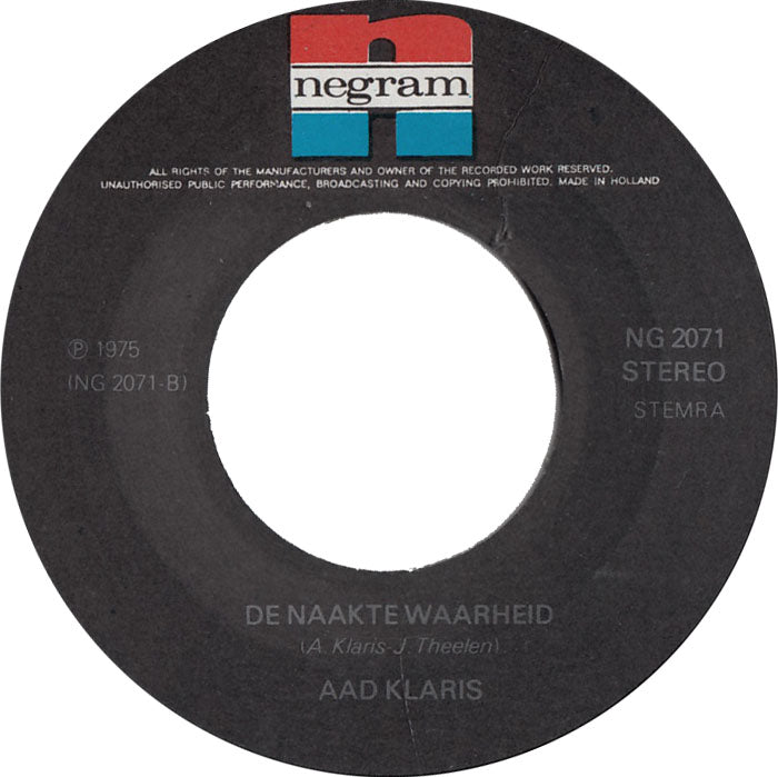 Aad Klaris - Dan Voel Je Je Lullig