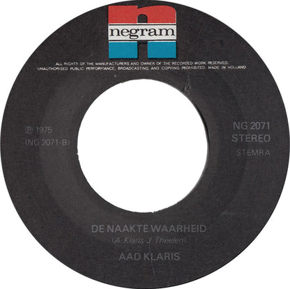 Aad Klaris - Dan Voel Je Je Lullig