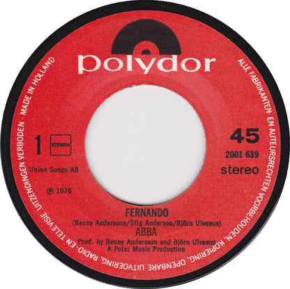 ABBA - Fernando (There Was Something In The Air That Night) Vinyl Singles Vinyl (G) <br> Hoes Generic