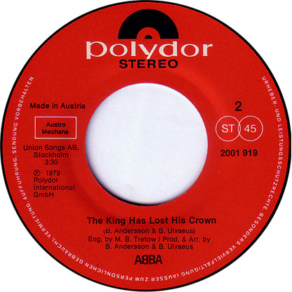 ABBA - Gimme! Gimme! Gimme! (A Man After Midnight) Vinyl Singles Vinyl (G) <br> Hoes Generic