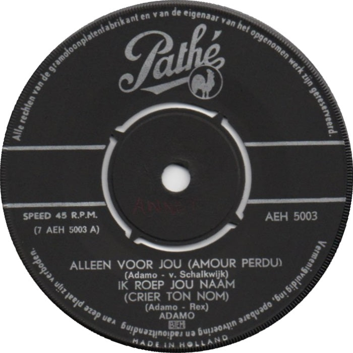 Adamo - Adamo Zingt In Het Nederlands