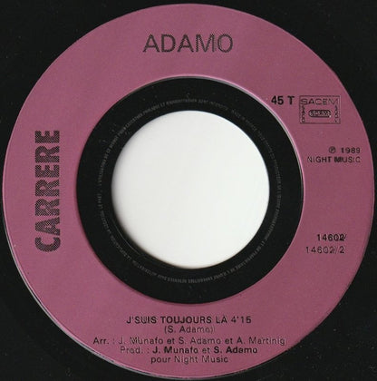 Adamo - Sur La Route Des Etoiles Vinyl Singles Vinyl (VG) <br> Hoes Generic