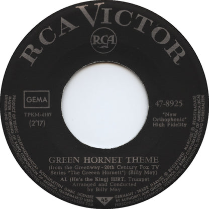 Al Hirt - Green Hornet Theme Vinyl Singles Vinyl Zeer Goed / Hoesje Generic "VINYLSINGLES.NL"