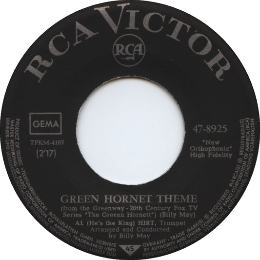 Al Hirt - Green Hornet Theme Vinyl Singles Vinyl Zeer Goed / Hoesje Generic "VINYLSINGLES.NL"