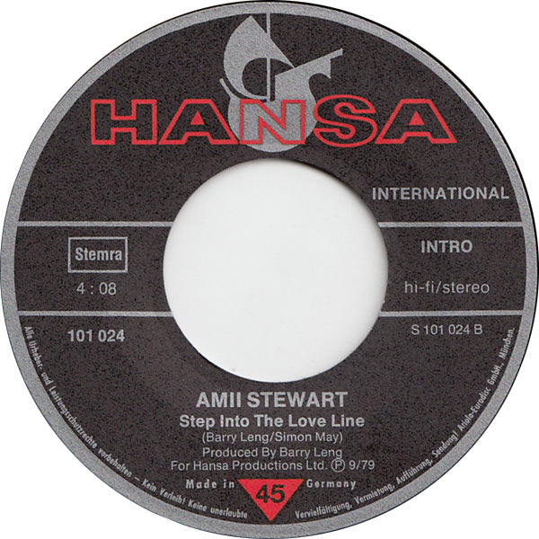 Amii Stewart - Jealousy Vinyl Zeer Goed / Hoesje Generic "VINYLSINGLES.NL"