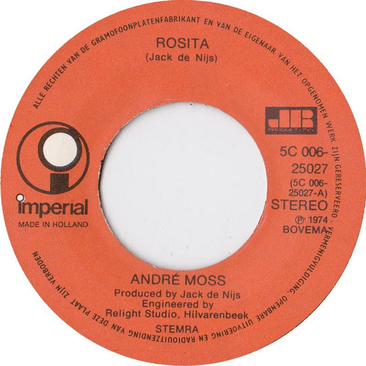 Andre Moss - Rosita 19034 Vinyl Singles Hoes: Generic