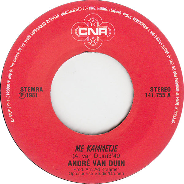 André van Duin / Jut & Jul  Me Kammetje / Ik Heb 'M Nog Wel 39310 Vinyl Singles Goede Staat