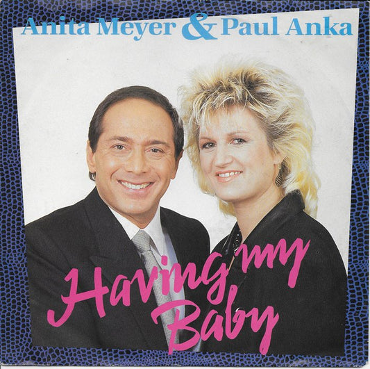 Anita Meyer - Having My Baby Vinyl Singles Vinyl Zeer Goed / Hoesje Goed "VINYLSINGLES.NL"