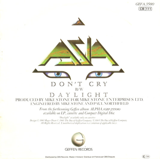 Asia - Don't Cry