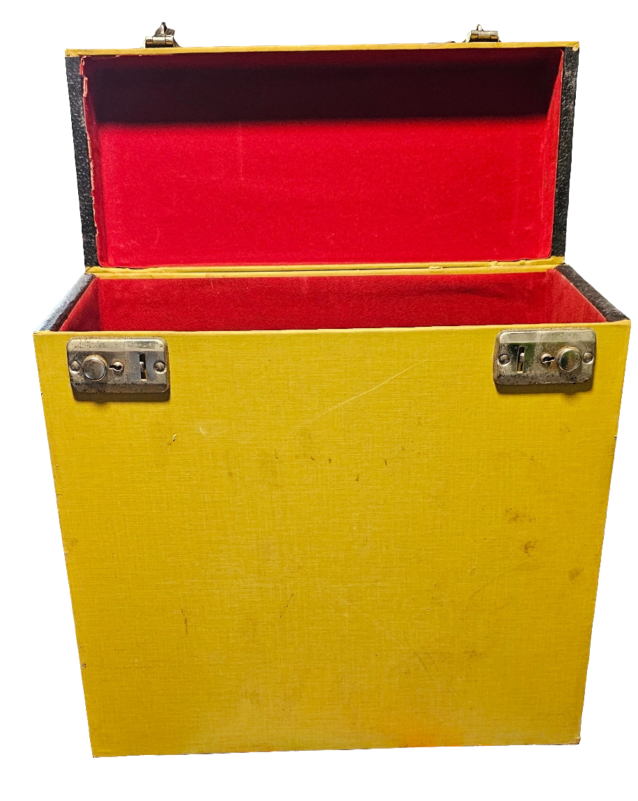 LP Koffer - Geel Goede Staat