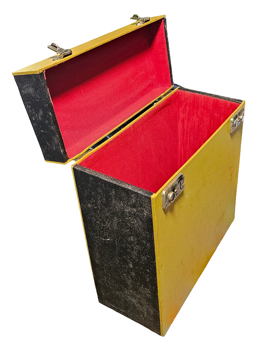 LP Koffer - Geel Goede Staat