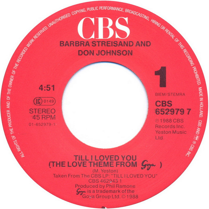 Barbra Streisand - Till I Loved You