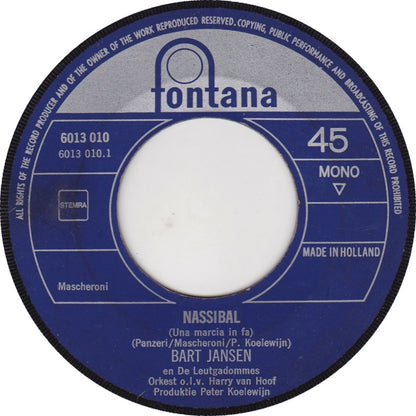 Bart Jansen - Nassibal Vinyl Singles Vinyl Very Good (VG) <br> Hoes Generic