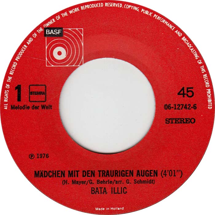 Bata Illic - Mädchen Mit Den Traurigen Augen