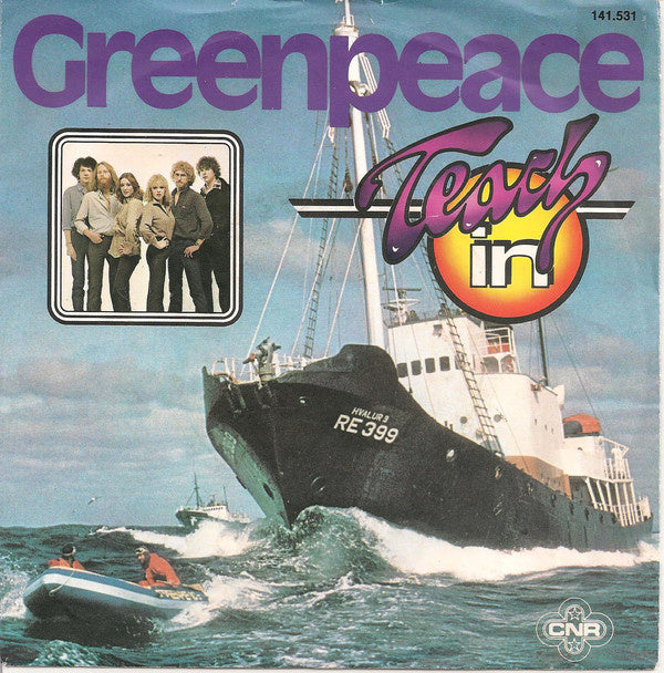 Teach-In - Greenpeace Vinyl Singles Vinyl Very Good (VG) <br> Hoes Good Plus (G+)