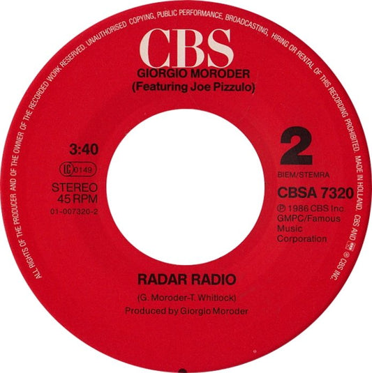 Berlin - Take My Breath Away (Love Theme From "Top Gun") Vinyl Zeer Goed / Hoesje Generic "VINYLSINGLES.NL"