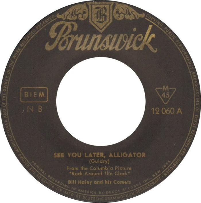 Bill Haley And His Comets - See You Later, Alligator Vinyl Singles Vinyl Very Good (VG) <br> Hoes Generic