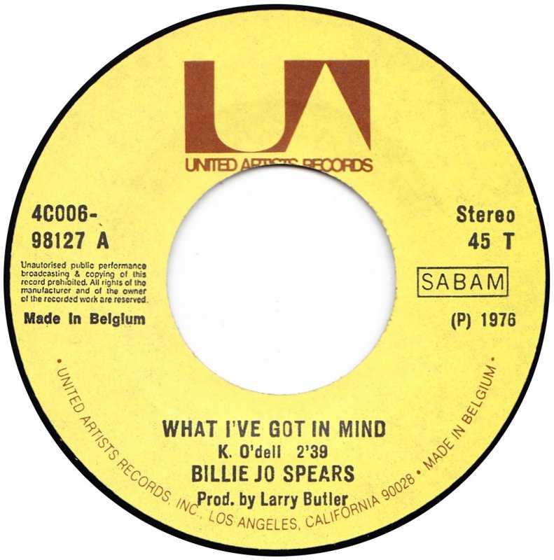 Billie Jo Spears - What I've Got In Mind Vinyl Singles Vinyl Goed / Hoes Tekst