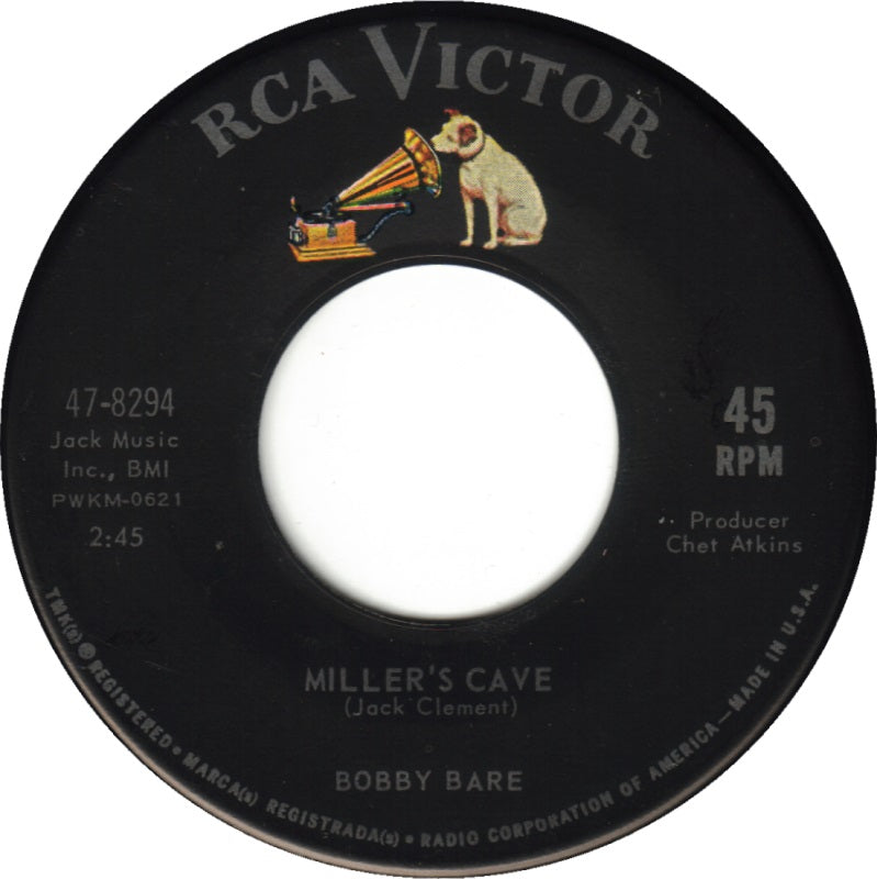 Bobby Bare - Miller's Cave Vinyl Singles Vinyl Zeer Goed / Hoesje Generic "VINYLSINGLES.NL"