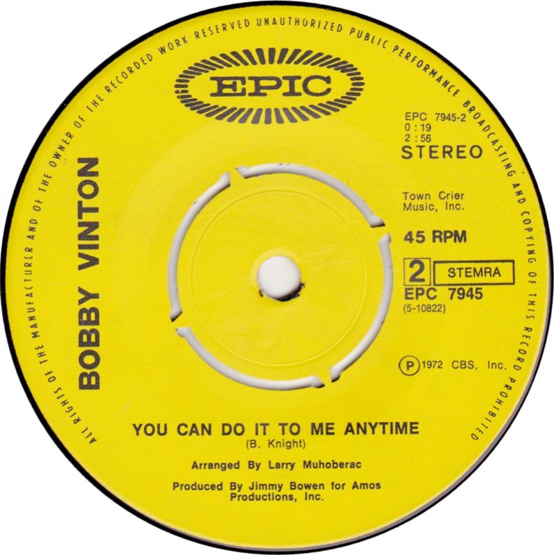 Bobby Vinton - Jeden Tag meines Lebens 00158