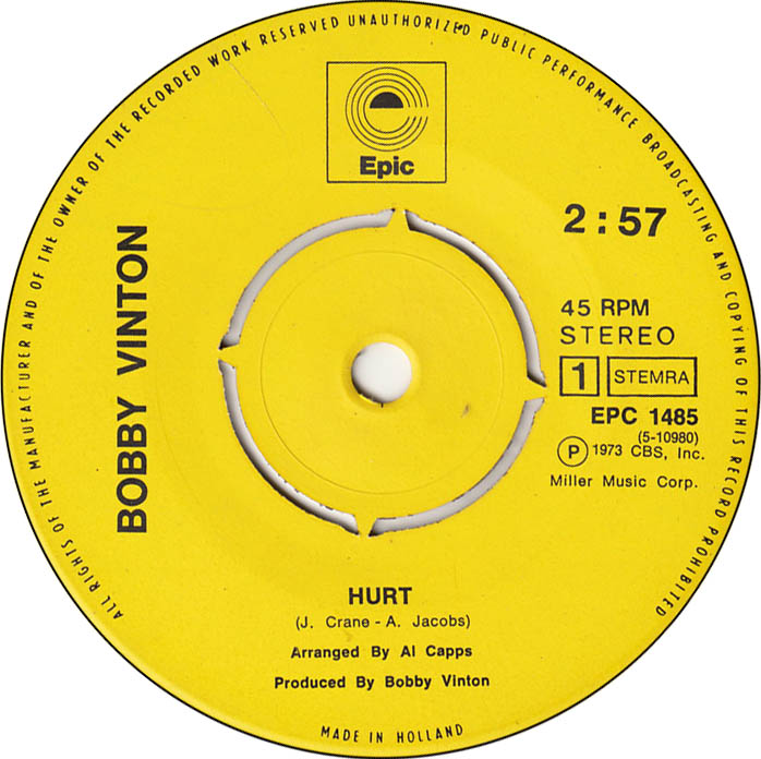 Bobby Vinton - Hurt