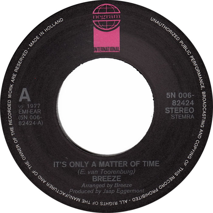 Breeze - It's Only A Matter Of Time 35358 Vinyl Singles VINYLSINGLES.NL