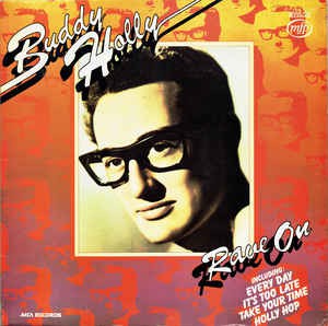 Buddy Holly - Rave On (LP) Vinyl LP Vinyl Very Good (VG) <br> Hoes Good Plus (G+)