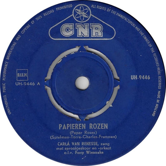 Carla Van Renesse - Papieren Rozen 38315 Vinyl Singles Goede Staat