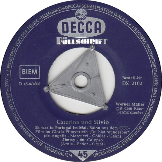 Caterina Und Silvio - Sweet Sweetheart Vinyl Singles Vinyl Very Good (VG) <br> Hoes Generic