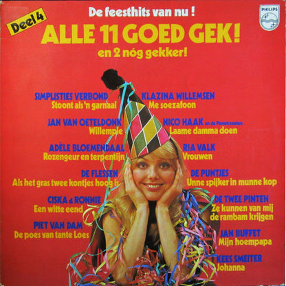 Various - Alle 11 Goed Gek! En 2 Nóg Gekker! Deel 4 (LP) 43412